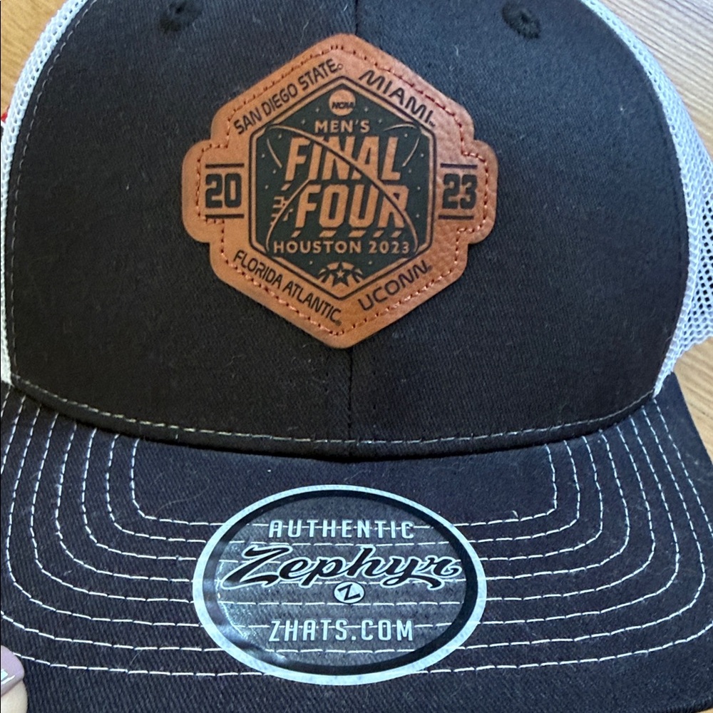 NWT SDSU Black White Final Four Trucker Cap 2023 Commemorative - Picture 2 of 7